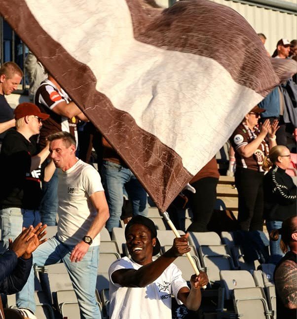 Kweku Kekeli var tydelig til stede også på Strømmen stadion da MIF slo hjemmelaget ut av cupen tidligere i år.