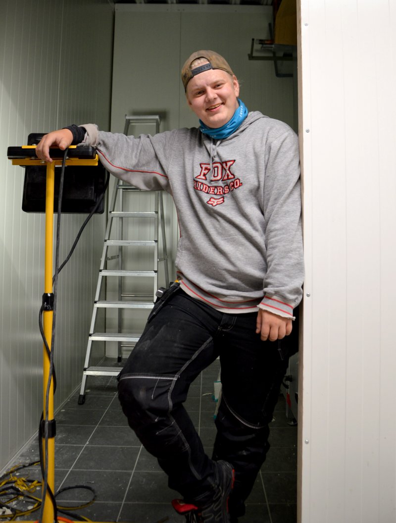 Roger på plass i sin nye jobb