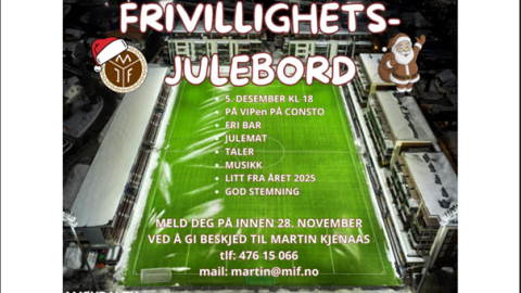 Invitasjon til frivillig-julebord