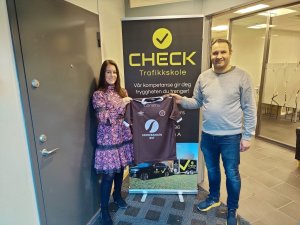 Christina Jensen og Kåre Ranheim i Check Trafikkskole